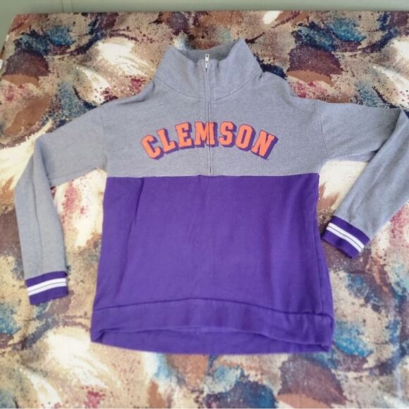 Victoria’s Secret PINK Clemson University Tigers Sweatshirt Zip Pullover - Picture 1 of 11